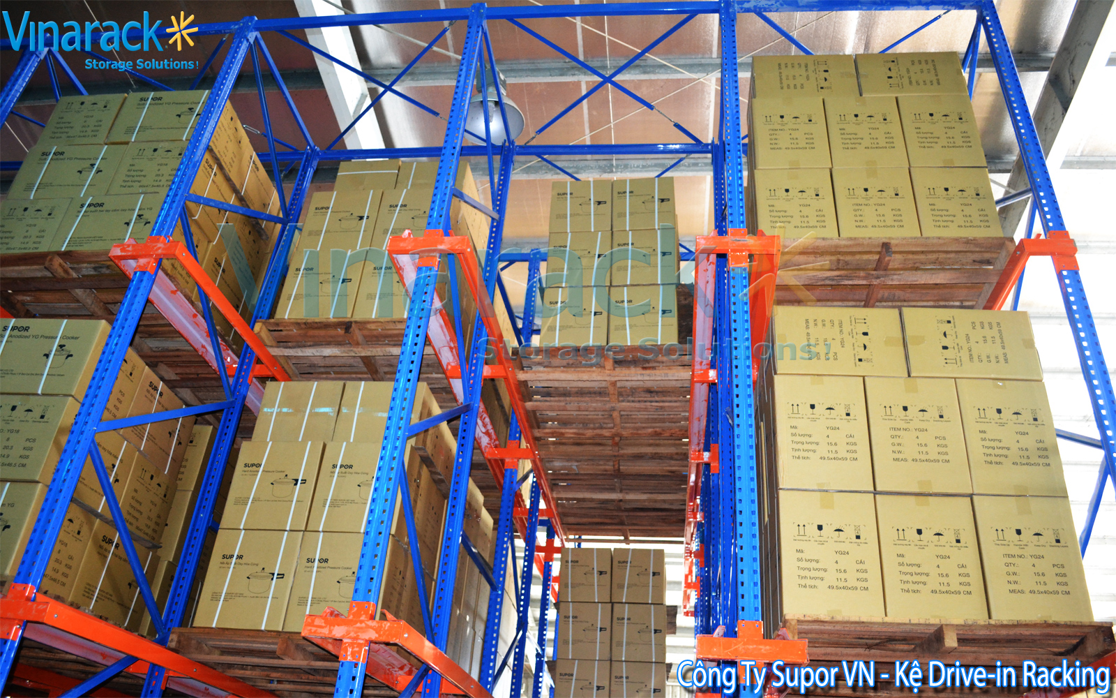 drive in pallet racking system